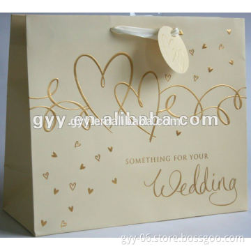 Wedding gift paper bag with Heart